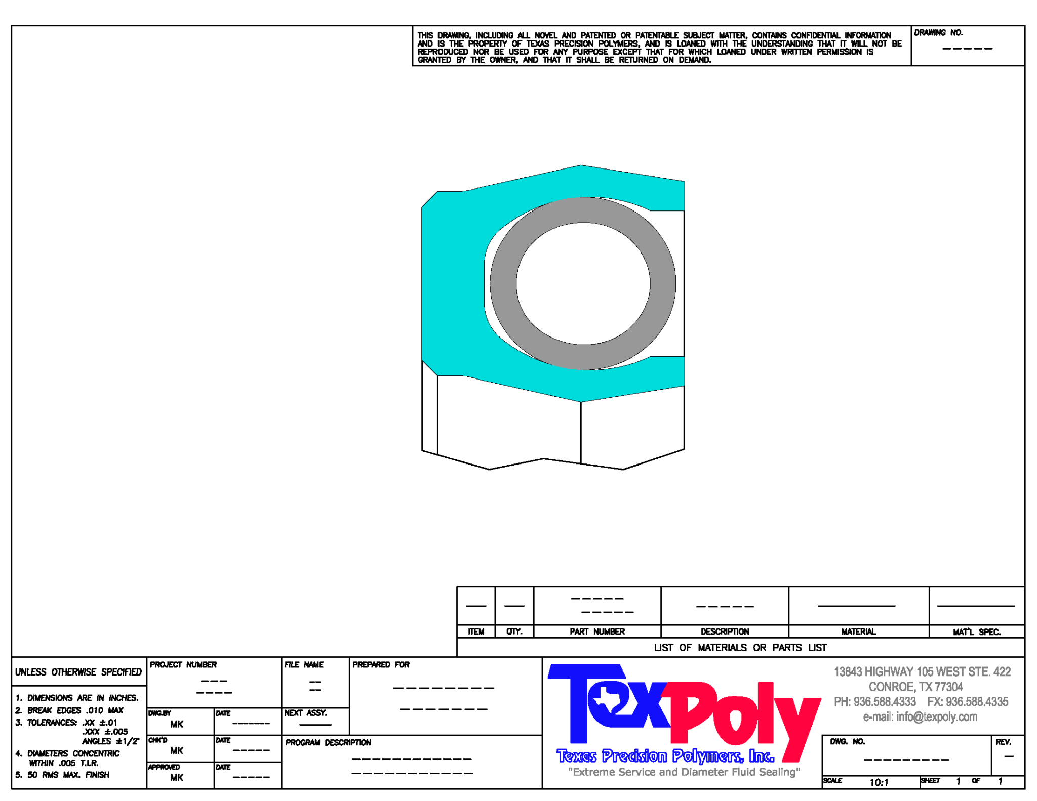 Slant Coil Spring Energized Seal